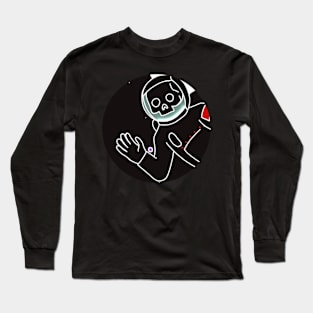 Astronaut Skeleton Doodle Edition Long Sleeve T-Shirt